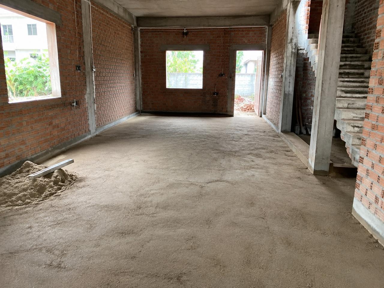 Ground floor prepared before flooring